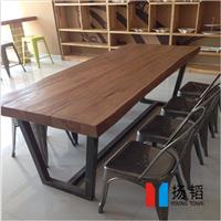 简欧中式餐台,实木餐桌椅组合,小户型餐厅多人长方饭桌