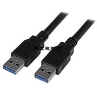 Black SuperSpeed USB 3.0 Cable A to A - M/M