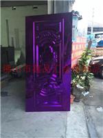 不锈钢紫色雕花门