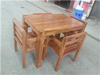 老榆木餐桌全实木餐桌椅老榆木家具仿古家具韩式家具实木餐桌组合