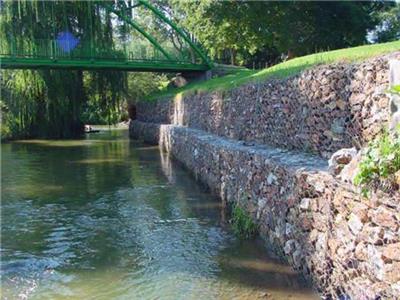 河底清淤治理格宾护垫 水毁河道生态防护格宾石笼 水利工程治理格宾网箱