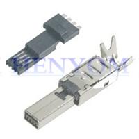 MINI USB 4P公头焊线式方形