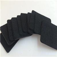 高品质加硬黑色布织布垫片 背胶防滑毛毡布织布胶垫