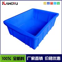 塑料盒蓝色PE料塑料周转箱收纳箱工具元件收纳盒电子工厂**