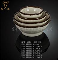厂家直销密胺异形碗 酒店用品 时尚仿瓷餐具 雕刻碗
