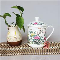 陶瓷茶杯、 开业礼品陶瓷茶杯、 青花陶瓷茶杯 、节日礼品