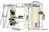 学生公寓床钢制上下床单人床鞋柜上下床定做公寓床