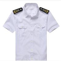 供应批发新款夏季保安服保安衬衣服白色短袖保安衬衫保安制服定制
