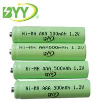 镍氢aaa电池500mAh1.2v电动玩具家用小电器7号电池