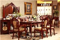 威廉世家F09餐厅成套家具 桃花芯木家具 欧式家具 欧式实木家具