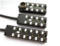 M8-12口分线盒，M8黑色分线盒，M8总线分配器