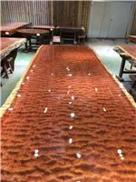 巴花大板桌精美水波山水纹实木会所公司会议桌茶桌餐桌画案老板桌
