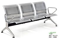 三人位公共座椅 不锈钢等候椅WG-523 机场等候椅