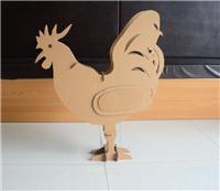 厂家专业定做个性定制纸箱 瓦楞纸创意十二生肖 瓦楞纸玩公鸡专业制作
