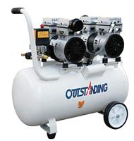 奥突斯OTS-750*2-50L静音空压机小型 1500W铜线气泵 2P无油压缩机