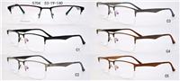 新款高清塑钢配近视眼镜架 仿TR90乌钛塑钢眼镜框1317厂家直销）