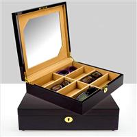8格眼镜展示盒，8格眼镜样品盒，实木眼镜展示盒，钢琴烤漆眼镜样板盒