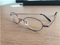 金属纯钛老花眼镜生产厂家 可配眼镜架**轻全框眼镜框架批发