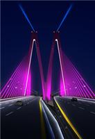 桥梁夜景亮化，桥体亮化效果图，桥亮化效果图，