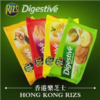 佳美园批发中国香港进口零食品RlZS乐芝士消化饼干320g袋装内独立小包装