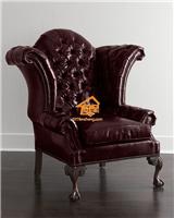 美式办公椅 真皮美式老虎椅 奢华大气高品质