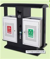 重庆市万州区户外分类冲孔钢制垃圾桶厂家直销