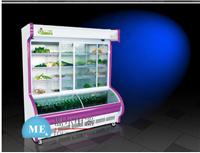 重庆盟尔水果蔬菜风幕柜保鲜柜 海鲜自助餐点菜柜
