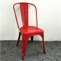 博隆家具厂家直销 专业定做铁皮椅 户外休闲海军椅 靠背会客椅