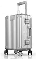 新款时尚平框铝框拉杆箱行李箱旅行箱2登机箱托运密码箱万向轮