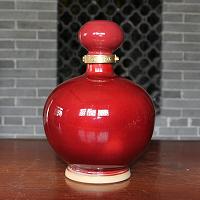 2016较新陶瓷酒瓶 河南陶瓷酒瓶生产厂家批发定制10斤红酒坛