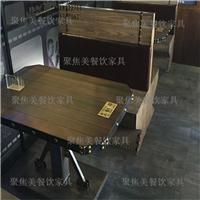 深圳复古做旧款式卡座沙发   单面咖啡厅沙发   工艺风格卡座沙发