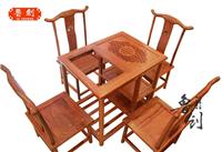 古韵小茶桌定做实木家具价格、红木家具图片、东阳木雕