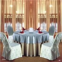 飞羽五星级酒店高档布艺餐桌布，圆形台布欧式桌椅套，可订做