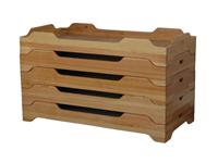大林森家具厂家定制自贡幼儿园叠加实木床