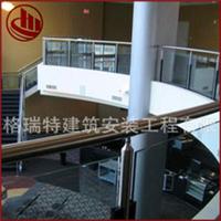 专业提供 快装式钢化玻璃护栏 免焊接玻璃手防护栏