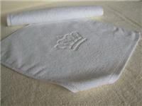 江苏毛巾工厂供应32线优质棉纱定做酒店毛巾oge,白色提标60g
