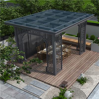 庭院铝艺大门定制安装,阳合铝成为铝艺行业参与者企业