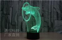 亚克力小夜灯原理通过LED创意设计导光板3D艺术台灯