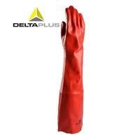 代尔塔PVC防生物加强硫化手套 耐酸碱抗化学品溶剂防化手套