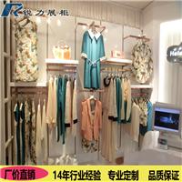 服装店展示柜 木质白色烤漆女装展柜 品牌服装靠墙高柜设计定做