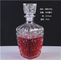 玻璃白酒瓶生产厂家 定制雕刻玻璃酒瓶
