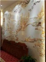 浙江台州玻璃瓷砖彩雕背景墙印花机耐高温背景墙UV打印机创业定制