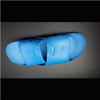 厂家直销蓝色黑色防静电鞋SPU拖鞋无尘工作鞋量批发,一次成型无尘拖鞋 软底舒适