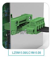 绿色环保穿墙式接线端子 LZ5M-5.08 CE不滑丝不滑牙插拔式端子
