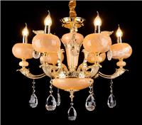 欧式水晶蜡烛灯，创意锌合金别墅LED吊灯，酒店装饰灯具批发
