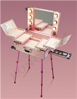 韩国专业大型拉杆万向轮化妆箱 带灯带支架镜子LED灯化妆箱新