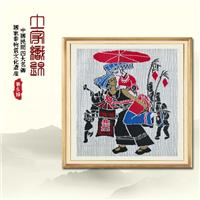 张家界旅游纪念品 乖幺妹土家织锦 西兰卡普 阳雀花