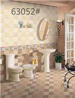 厨房卫生间喷墨不透水仿古内墙砖厂家批发布纹格子瓷砖63052