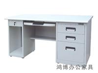 厂家直销1.2米1.4米1.6米钢制办公桌铁皮电脑桌职员桌