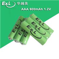华越美镍氢电池深圳厂家AAA600太阳能草坪灯**1.2V环保充电电池